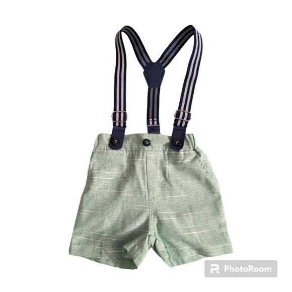 Baby Boy Suspender Pants. - Picture 1 of 9